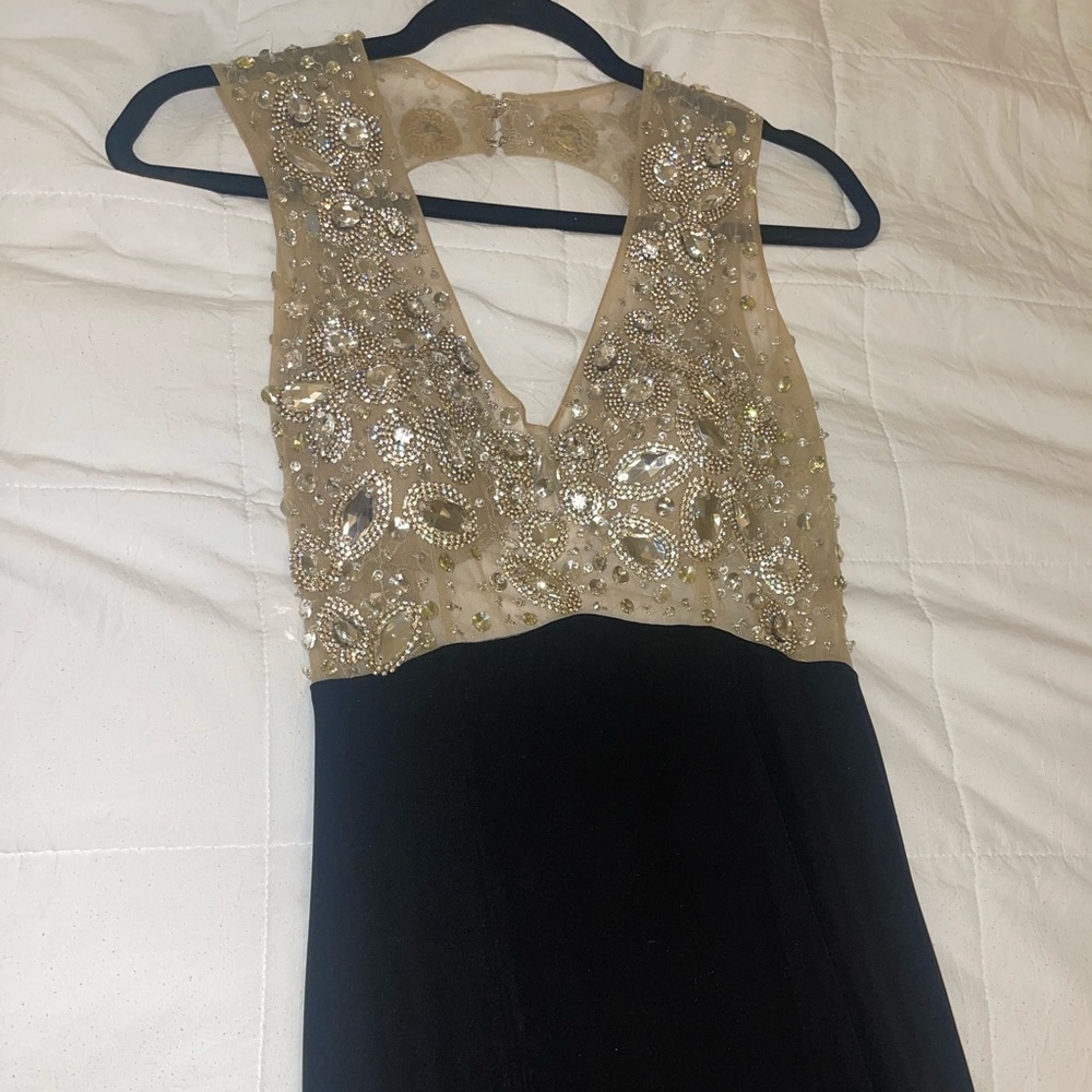 Alfabeta Dress with Rhinestones and High Silt